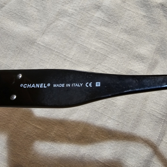Chanel Authentic Black Silver Embellished    Sunglasses Made in Italy - Picture 7 of 13